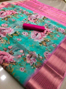 New Arrival Designer Linen Silk Saree