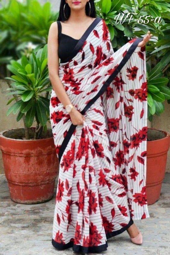 New Arrival Designer Linen Silk Saree