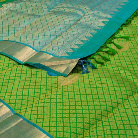 Awesome Green Color Designer Silk Saree