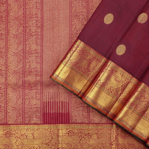 Awesome Maroon Color Silk Designer Saree