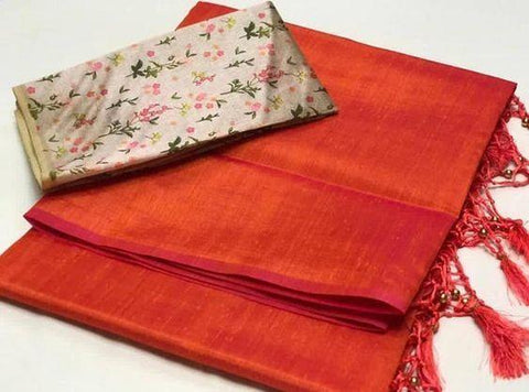 Exclusive Red Color Designer Saree