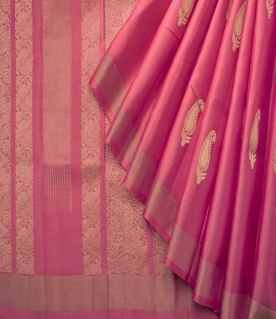 Captivating Pink Color Designer Saree