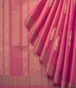 Captivating Pink Color Designer Saree