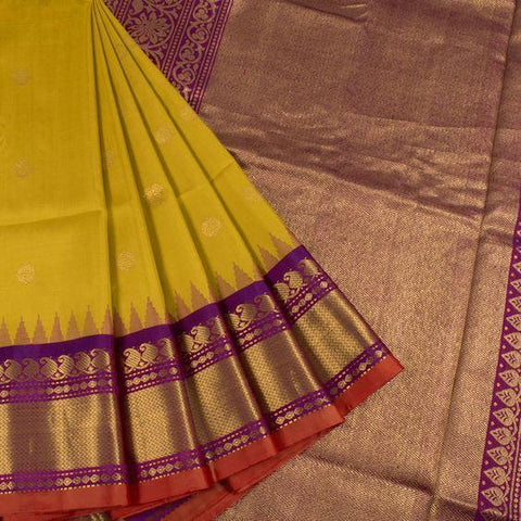 Fancy Yellow Color Designer Saree