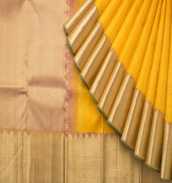 Captivating  Yellow Color Designer Saree