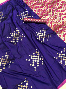 Exclusive  Purple Color Designer Saree