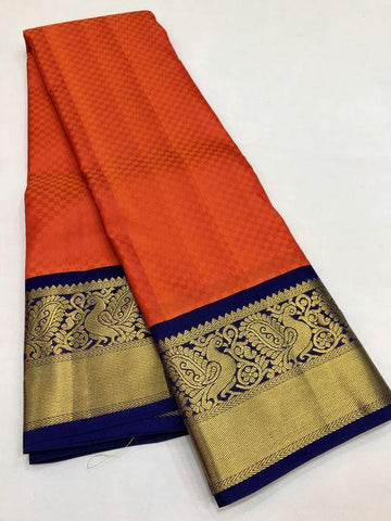 Fancy Red Color Designer Saree