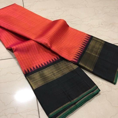 Eye catching Red Color Designer Saree