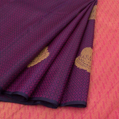 Attractive Rani Pink Color Designer Saree