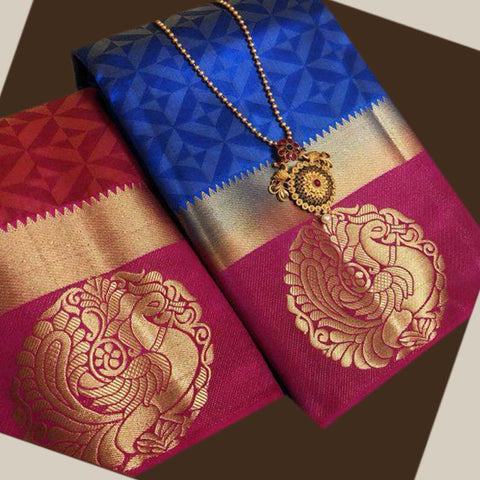 Copy of Lovely Blue Color Kanjivarm Designer Saree