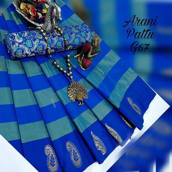 Exclusive Blue Color Kanjivarm Designer Saree