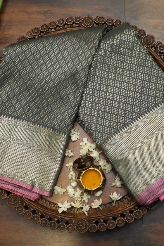 Copy of South Indian Black Color Kanjivarm Designer Saree