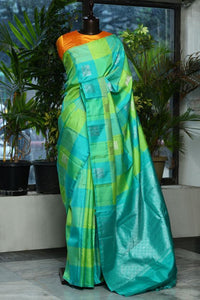 Awesome Multi Color Kanjivarm Designer Saree