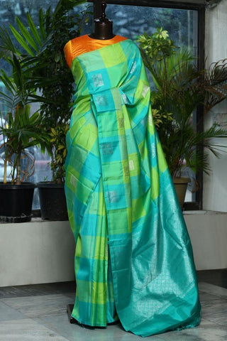 Awesome Multi Color Kanjivarm Designer Saree