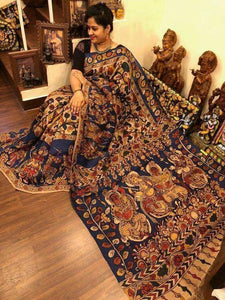 Phenomenal Multi Colour Digital Printed Linen Zari Patta Saree with Blouse