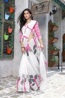 New Arrival Designer Linen Silk Saree