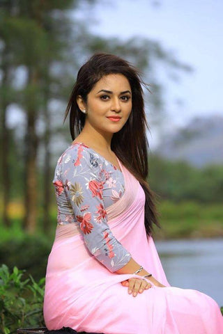 Refreshing Pink Digital Printed Linen Zari Patta Saree with Lassitude Blouse Piece